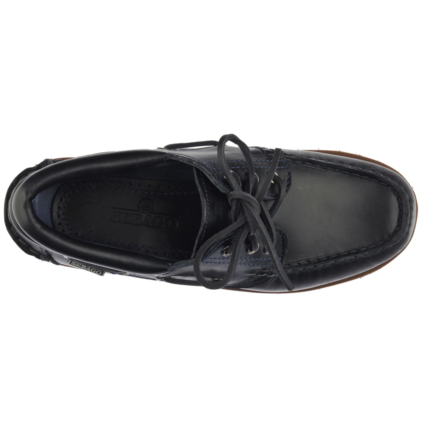Moc Woman ACADIA WOMAN Moccasin BLUE NAVY Dressed Back (jpg Rgb)		
