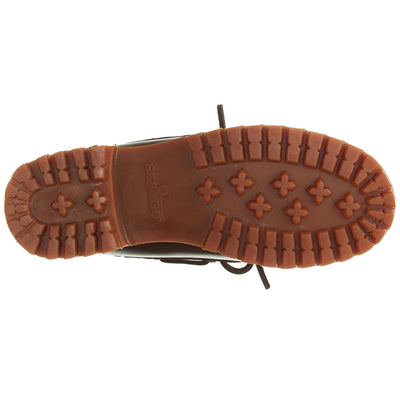 Moc Woman ACADIA WOMAN Moccasin DK BROWN-GUM Dressed Front (jpg Rgb)	