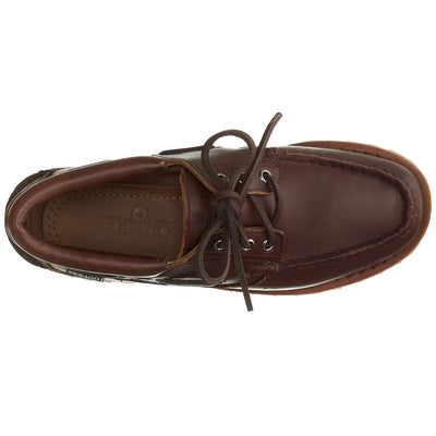 Moc Woman ACADIA WOMAN Moccasin DK BROWN-GUM Dressed Back (jpg Rgb)		