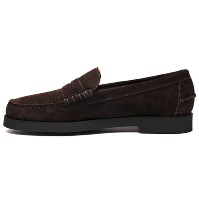 Moc Man DAN SUEDE PO Moccasin DK BROWN Dressed Side (jpg Rgb)		