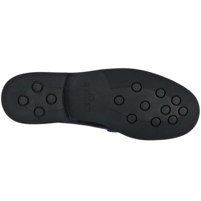 Moc Man DAN SUEDE PO Moccasin BLUE NAVY Dressed Front (jpg Rgb)	