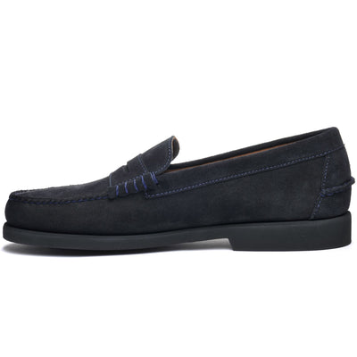 Moc Man DAN SUEDE PO Moccasin BLUE NAVY Dressed Side (jpg Rgb)		