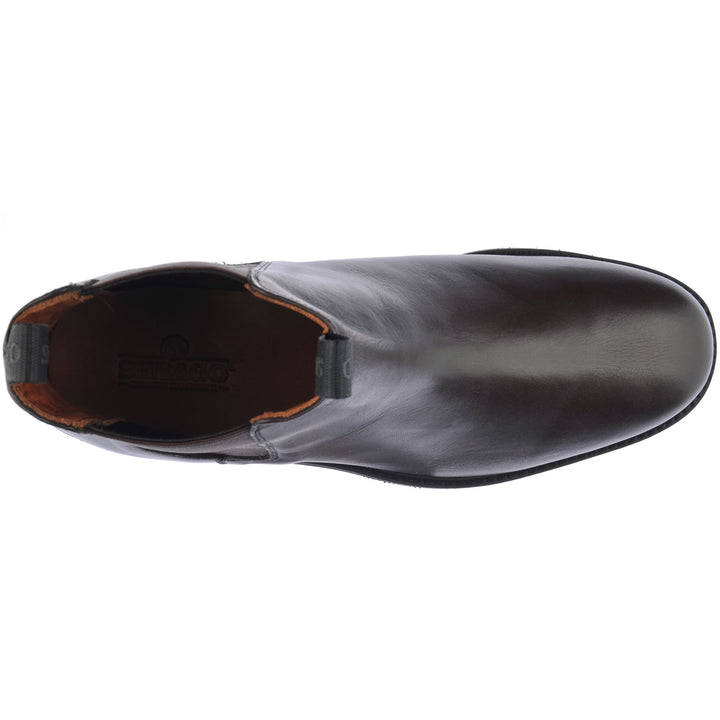 Dunkelbraune Herren Chelsea Lederstiefeletten für den Business-Bereich 4