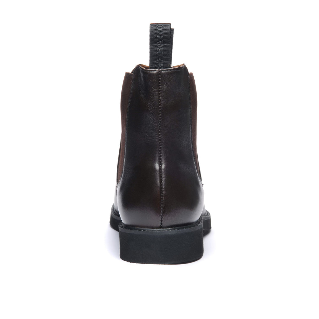 Dunkelbraune Herren Chelsea Lederstiefeletten für den Business-Bereich main