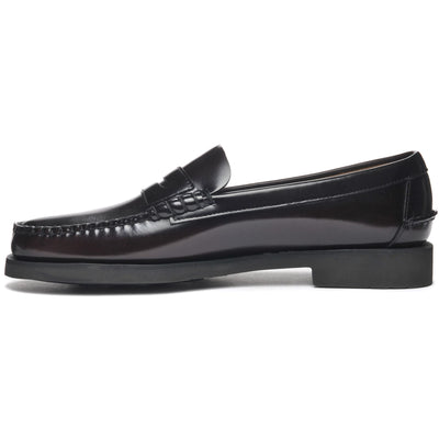 Moc Man DAN PO Moccasin BROWN BURGUNDY Dressed Side (jpg Rgb)		