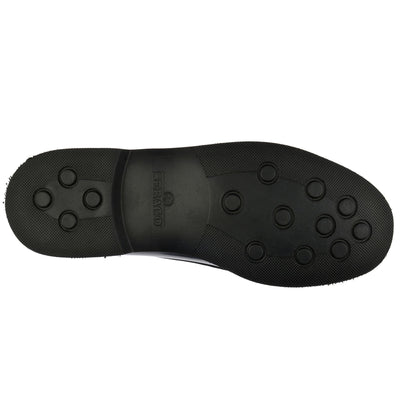 Moc Woman DAN PO WOMAN Moccasin BLACK Dressed Front (jpg Rgb)	