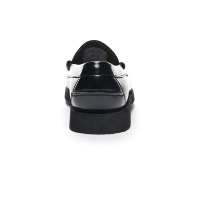 Moc Woman DAN PO WOMAN Moccasin BLACK Detail (jpg Rgb)			