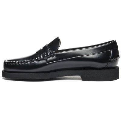 Moc Woman DAN PO WOMAN Moccasin BLACK Dressed Side (jpg Rgb)		