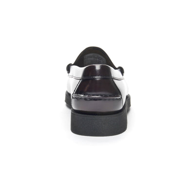 Moc Woman DAN PO WOMAN Moccasin BROWN BURGUNDY Detail (jpg Rgb)			
