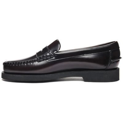 Moc Woman DAN PO WOMAN Moccasin BROWN BURGUNDY Dressed Side (jpg Rgb)		