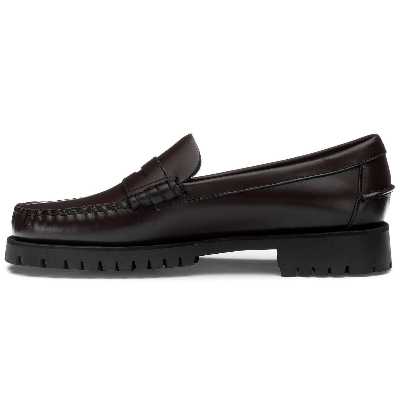 Moc Woman DAN LUG WOMAN Moccasin DK BROWN Dressed Side (jpg Rgb)		