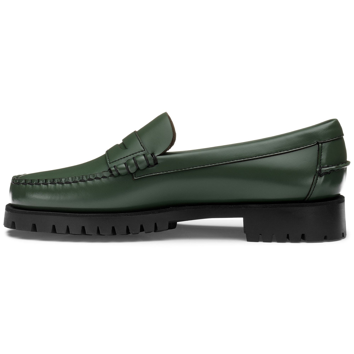 Moc Woman DAN LUG WOMAN Moccasin GREEN CHIVE | sebago Dressed Side (jpg Rgb)		