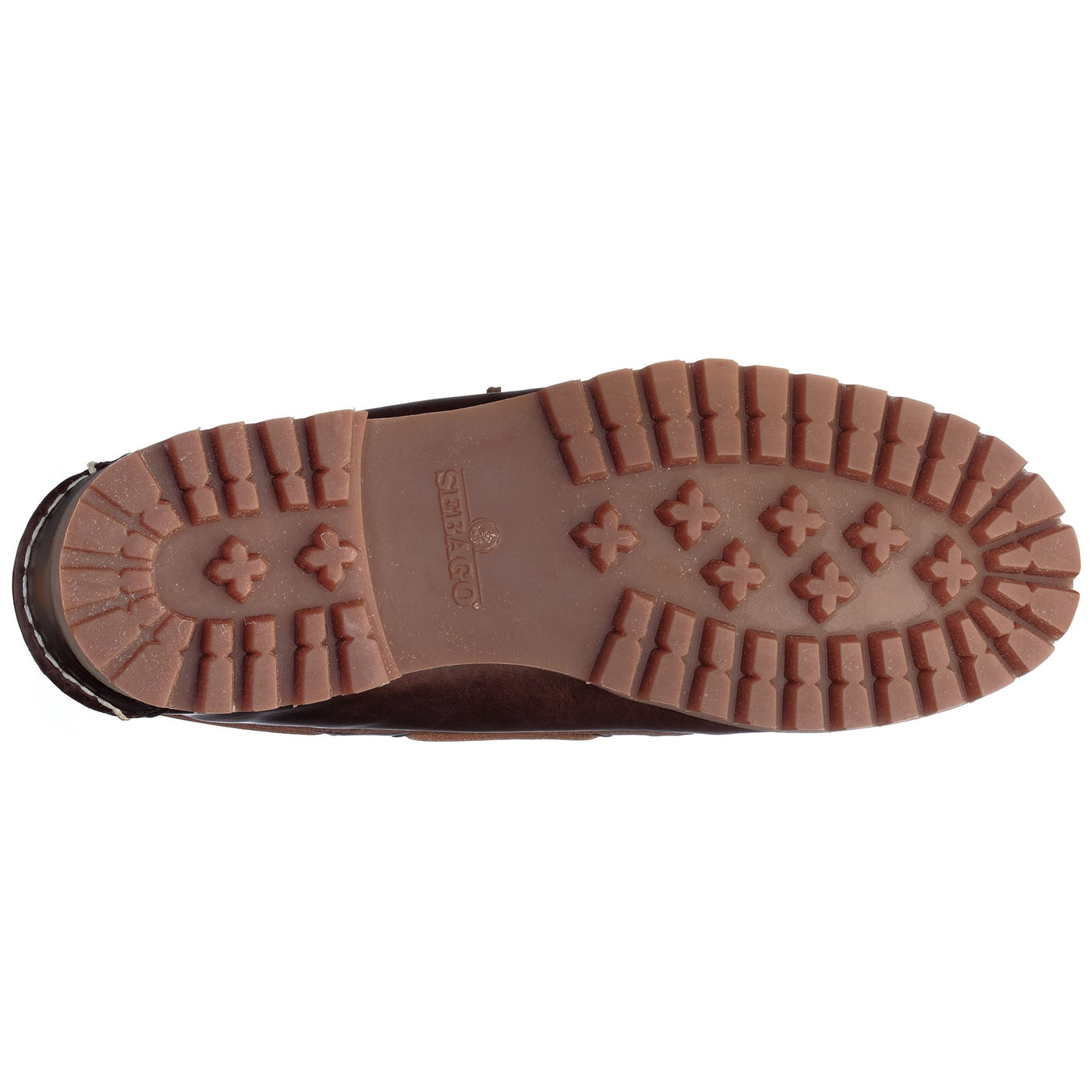 Moc Man Ranger Mid Waxy Mid Cut BROWN-GUM Dressed Front (jpg Rgb)	