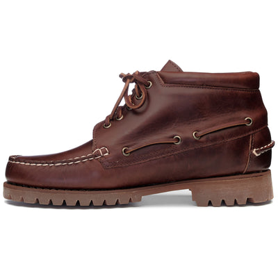 Moc Man Ranger Mid Waxy Mid Cut BROWN-GUM Dressed Side (jpg Rgb)		