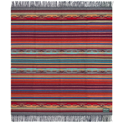 Quilts and blankets Unisex CHIMAYO Blanket GARNET Dressed Front (jpg Rgb)	