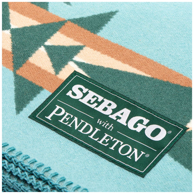 Quilts and blankets Unisex TUCSON Blanket GREEN AQUA Dressed Side (jpg Rgb)		