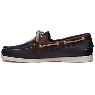 Docksides Man MAPPLE Mocassin BLUENAVY-COGNAC Dressed Side (jpg Rgb)		
