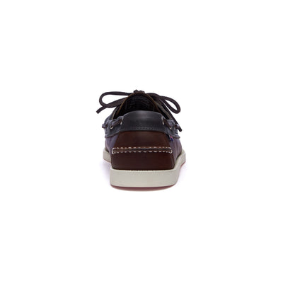 Docksides Man MAPPLE Mocassin COGNAC-BLUENAVY Detail (jpg Rgb)			