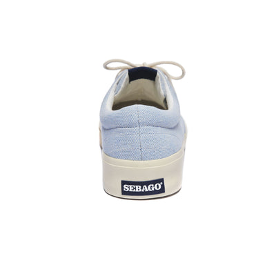 Sneakers Man JOHN PANAMA CANVAS Low Cut LT BLUE-WHITE Detail (jpg Rgb)			