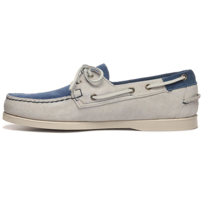 Docksides Man PORTLAND JIB FLAGS Mocassin BLUE-OFFWHITE Dressed Side (jpg Rgb)		