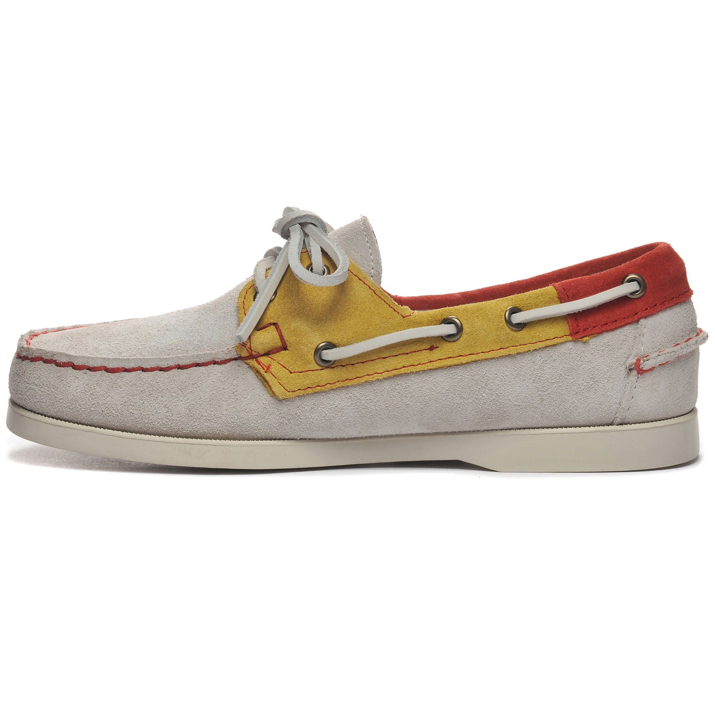 Docksides Man PORTLAND JIB FLAGS Mocassin OFFWHITE-RED-YELLOW Dressed Side (jpg Rgb)		