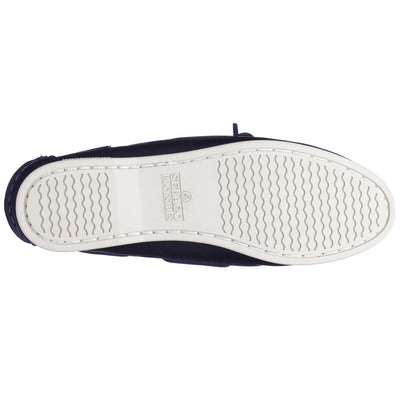 Moc Woman JACQUELINE WAXY WOMAN Moccasin BLUE NAVY Dressed Front (jpg Rgb)	