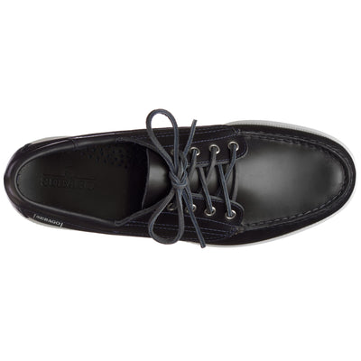 Moc Man ASKOOK WAXY Moccasin BLUE NAVY Dressed Back (jpg Rgb)		