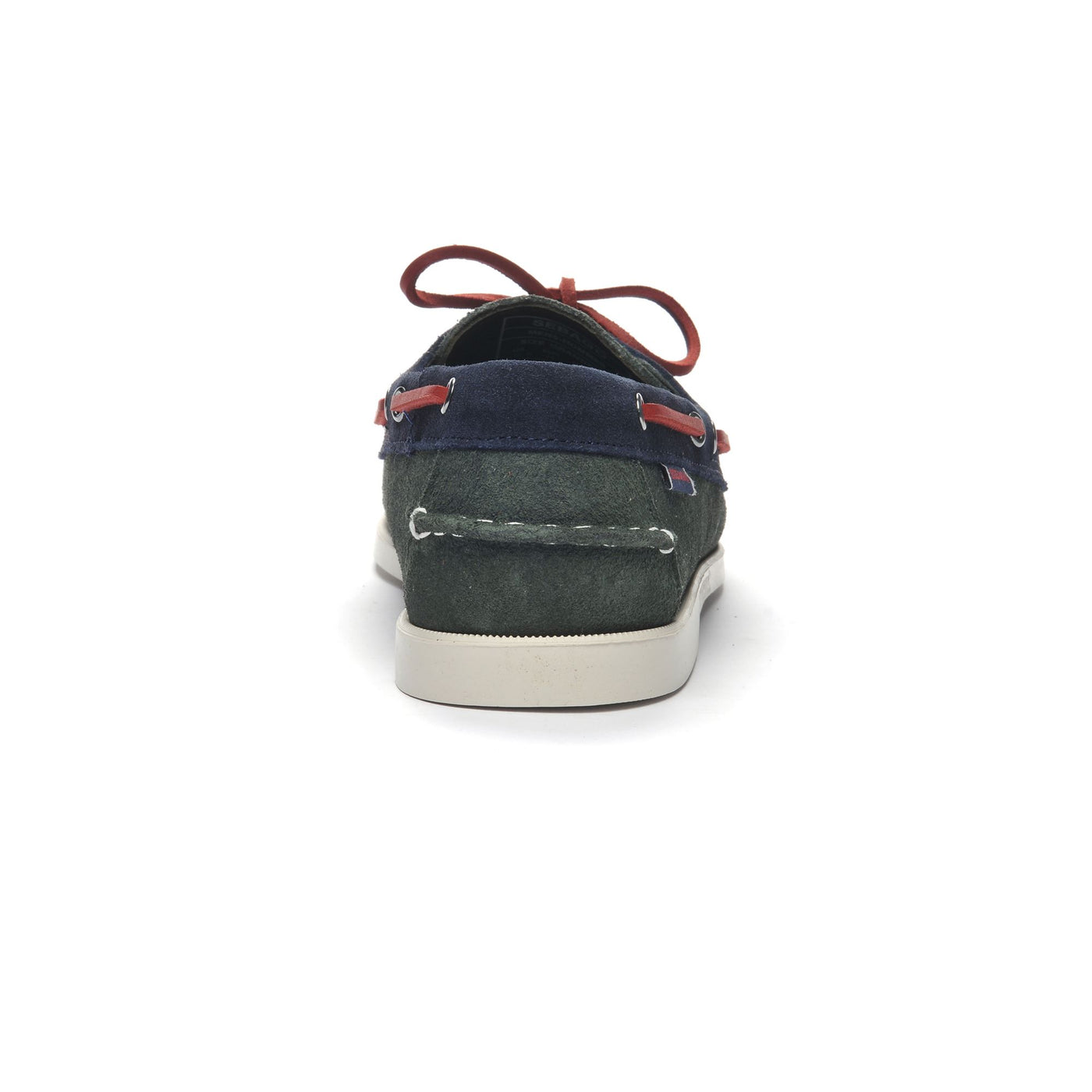 Moc Man PORTLAND BARACUTA Moccasin GREEN-BLUE-RED Detail (jpg Rgb)			