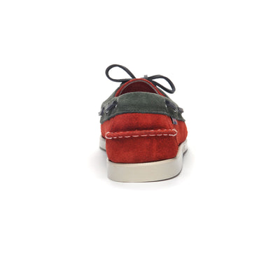 Moc Man PORTLAND BARACUTA Moccasin RED-GREEN-BLUE Detail (jpg Rgb)			