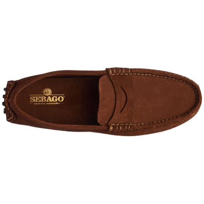 Moc Man RUSSEL SUEDE Slip On DK BROWN Dressed Back (jpg Rgb)		