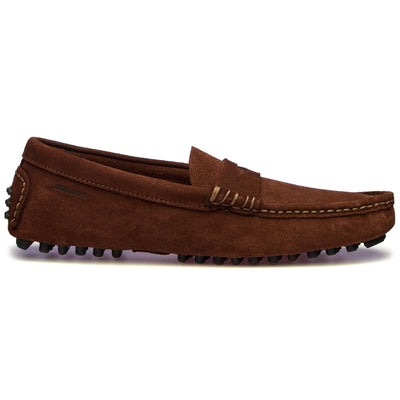 Moc Man RUSSEL SUEDE Slip On DK BROWN Photo (jpg Rgb)			