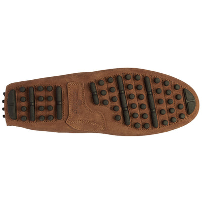 Moc Man RUSSEL SUEDE Slip On BROWN COGNAC Dressed Front (jpg Rgb)	