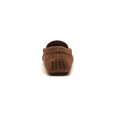 Moc Man RUSSEL SUEDE Slip On BROWN COGNAC Detail (jpg Rgb)			
