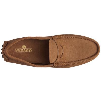 Moc Man RUSSEL SUEDE Slip On BROWN COGNAC Dressed Back (jpg Rgb)		