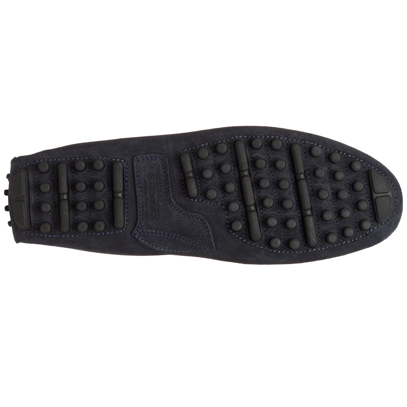 Moc Man RUSSEL SUEDE Slip On BLUE NAVY Dressed Front (jpg Rgb)	