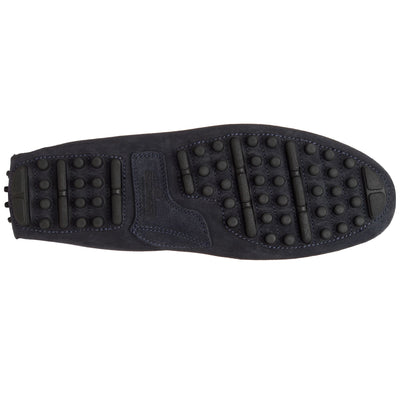 Moc Man RUSSEL SUEDE Slip On BLUE NAVY Dressed Front (jpg Rgb)	