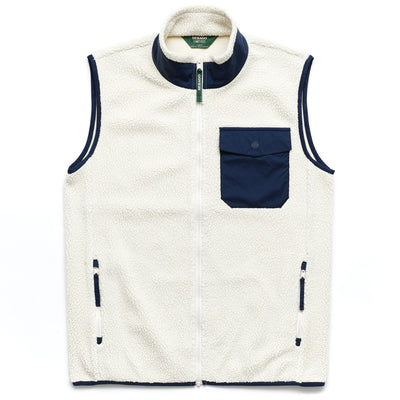 Fleece Man ROQUE Vest WHITE NATURAL-BLUE Photo (jpg Rgb)			