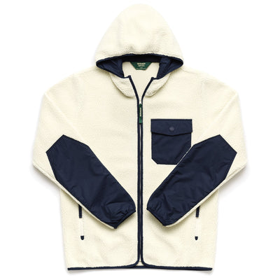 Fleece Man SHACKFORD Jacket WHITE NATURAL-BLUE Photo (jpg Rgb)			