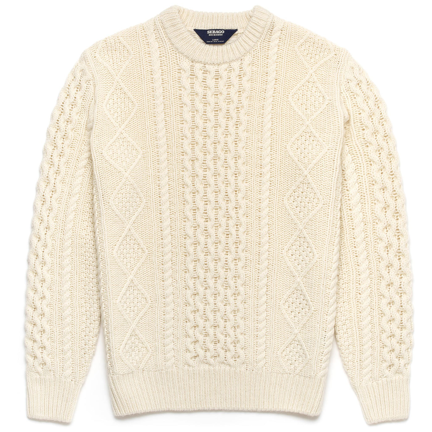 Knitwear Unisex FLEMISH Jumper WHITE NATURAL Photo (jpg Rgb)			