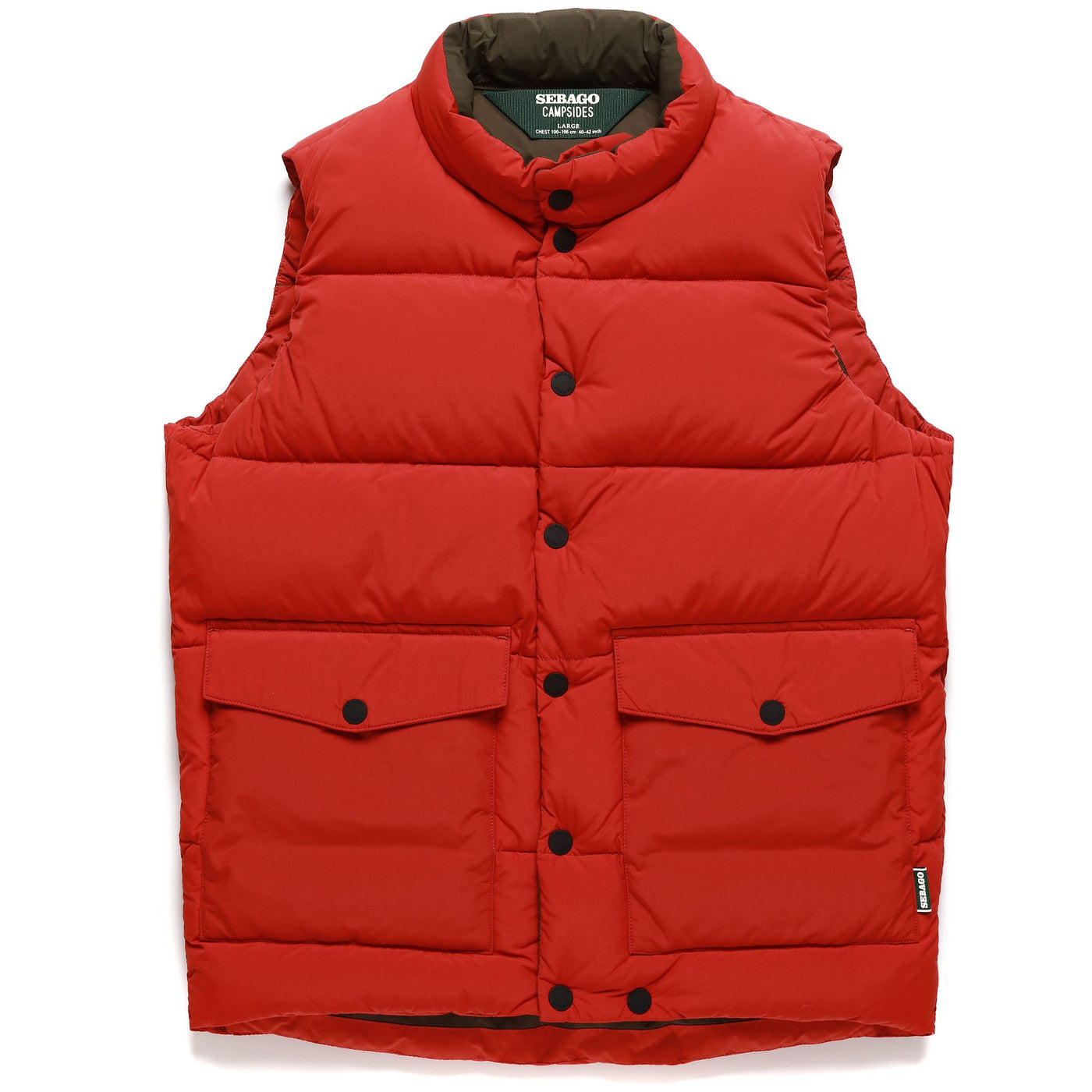 Jackets Man DAMARISCOTTA Vest ORANGE-GREEN MOSS Photo (jpg Rgb)			