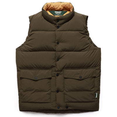 Jackets Man DAMARISCOTTA Vest GREEN MOSS-YELLOW OCHRE Photo (jpg Rgb)			