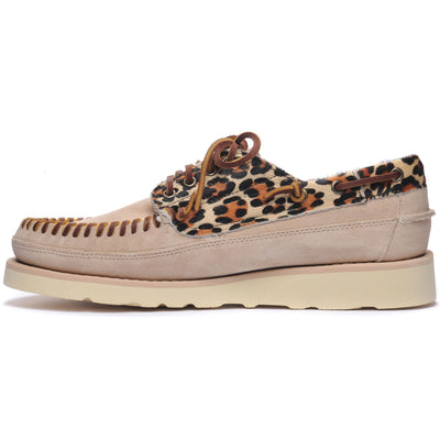Moc Man KEUKA WILD Moccasin LTBEIGE-CHEETAH Dressed Side (jpg Rgb)		