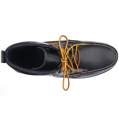 Moc Man ROGDEN BOOT MILLERAIN Mid Cut BLUE NAVY-OCRA Dressed Back (jpg Rgb)		