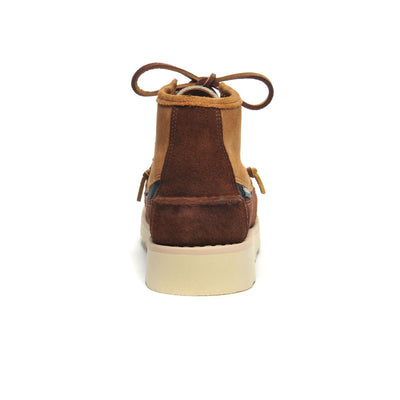 Moc Woman CAYUGA MID WOMAN Mid Cut TAN-PAPYRUS-NAVY-DKBROWN Detail (jpg Rgb)			