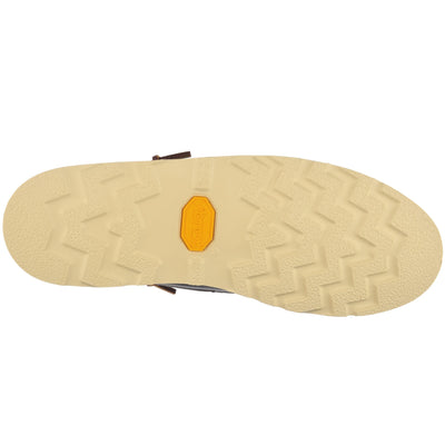 Moc Man KEUKA LEA CANOE MOC Moccasin BLUE NAVY-DK BROWN Dressed Front (jpg Rgb)	
