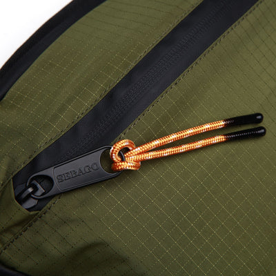 Bags Unisex SANDYBAY SMALL Waist  Bag GREEN MILITARY-BLACK Dressed Back (jpg Rgb)		