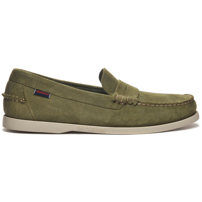 Moc Man DAN BOAT FLESH OUT Moccasin GREEN MILITARY Photo (jpg Rgb)			