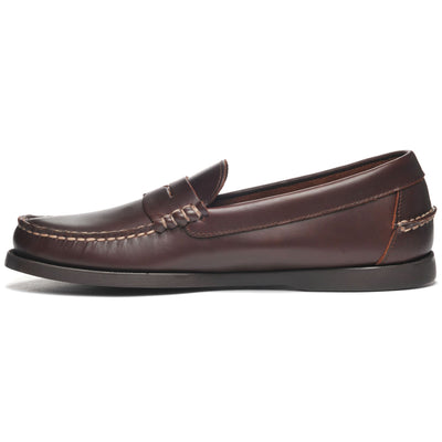 Moc Man DAN BOAT Moccasin BROWN-GUM Dressed Side (jpg Rgb)		