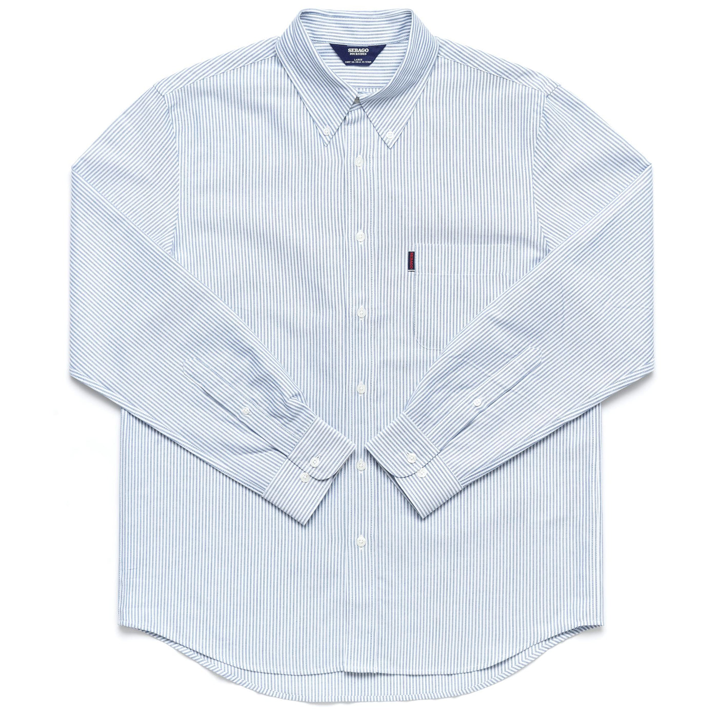 SHIRTS Man DOUBLING Button  Down BLUE-WHITE Photo (jpg Rgb)			