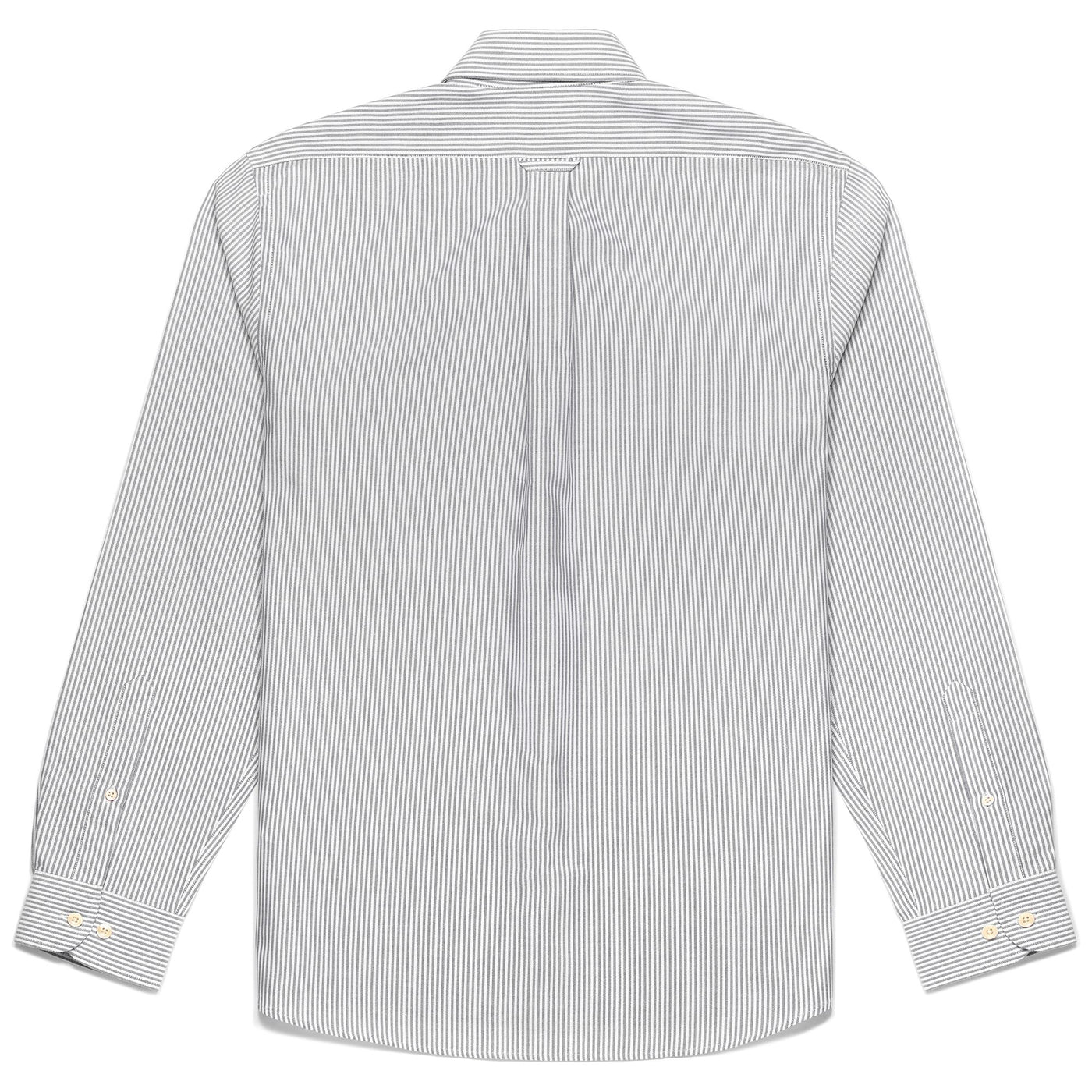 SHIRTS Man DOUBLING Button  Down BLUE-WHITE Dressed Front (jpg Rgb)	